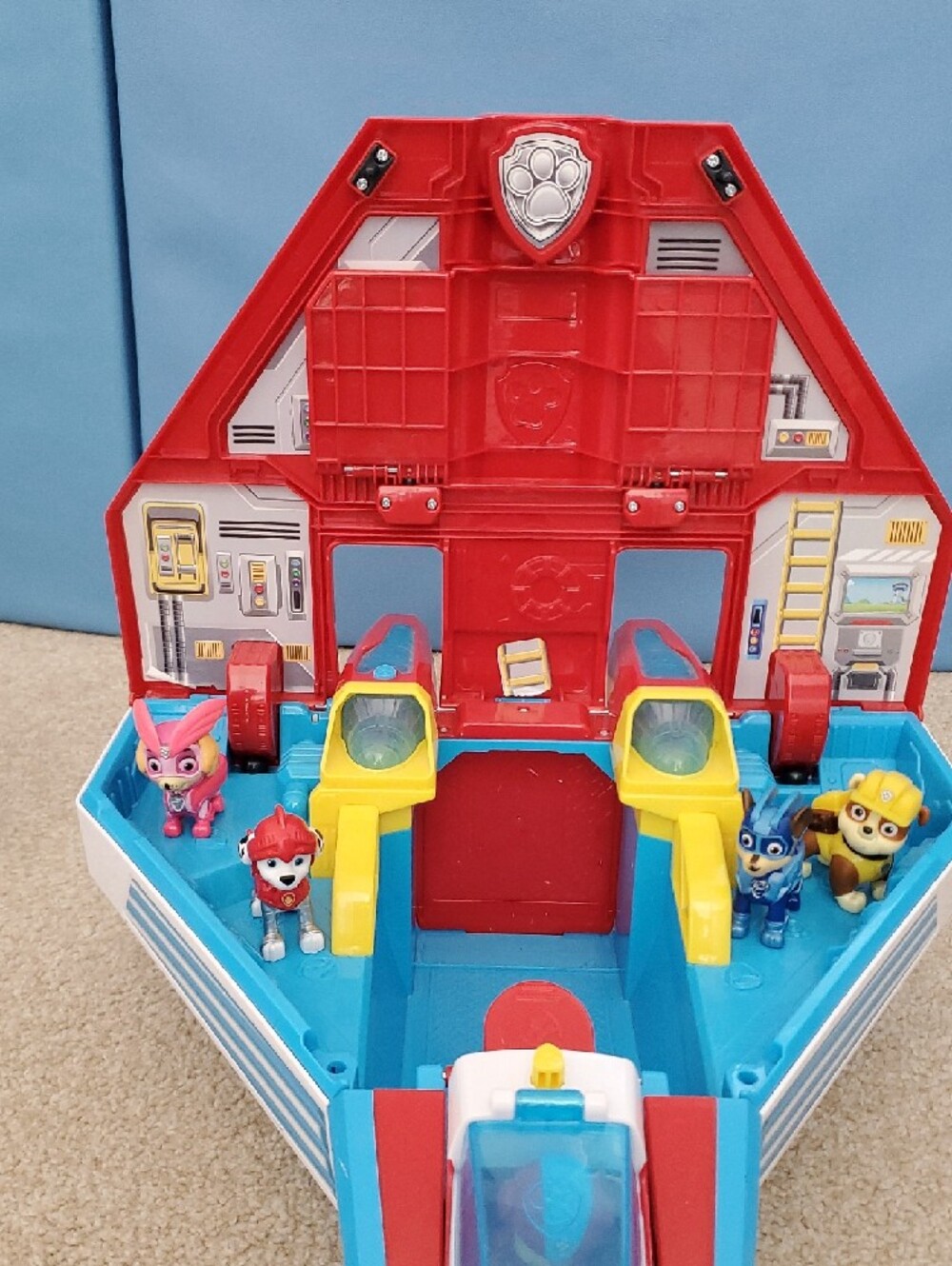 Paw Patrol Sky Rescue Jet & Helicopter Playset - Red & Blue - Picture 10 of 16